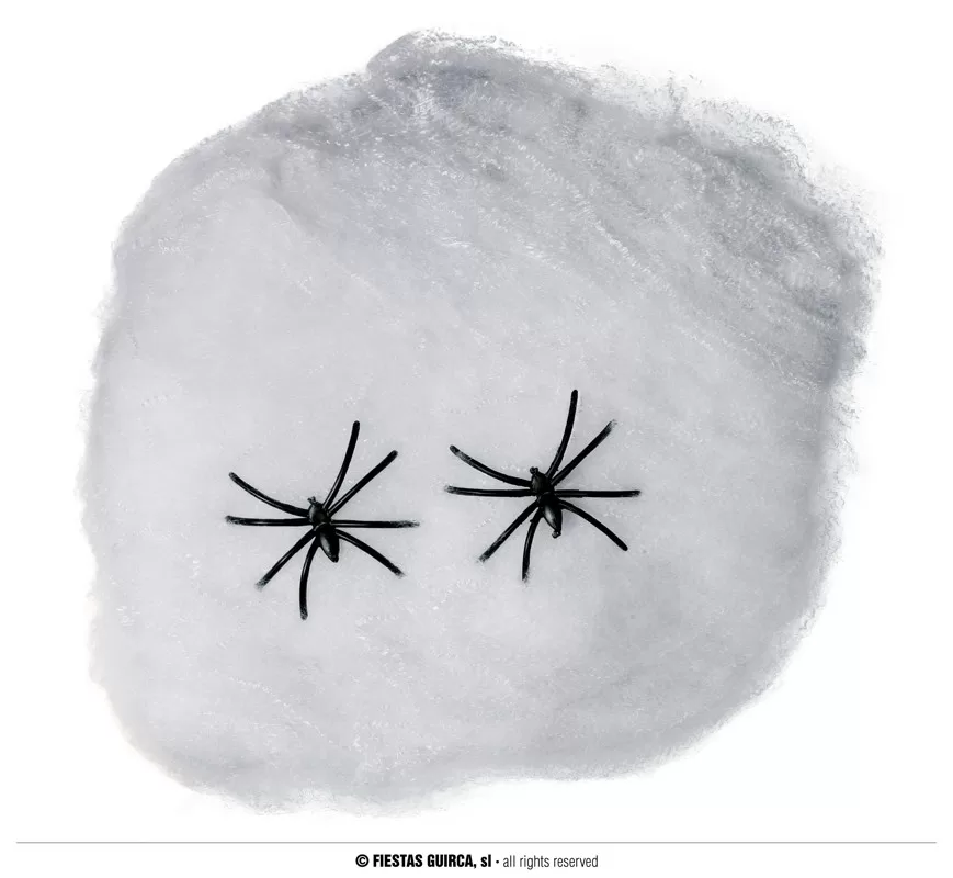 Spinnenrag 2 spinnen (Halloween) 10 gram - Afbeelding 3