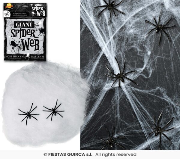 Spinnen rag, 20 gr., wit