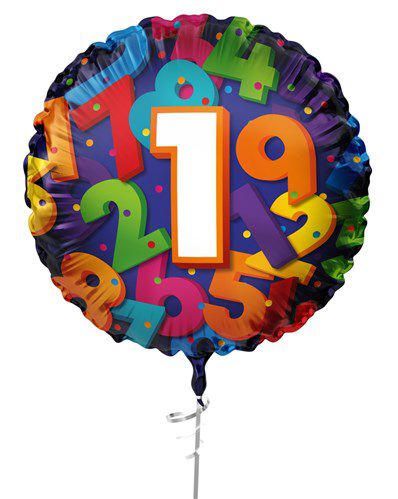 Folieballon ’’1’’ (45cm)